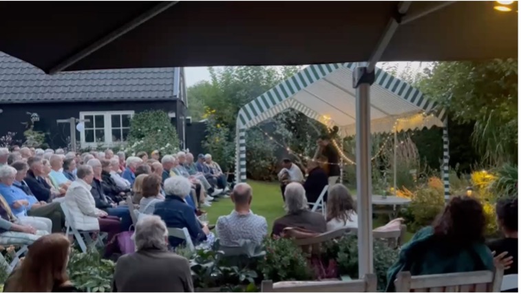 Tuinconcert met trio Fapy Lafertin in Warmenhuizen 27-8-2025